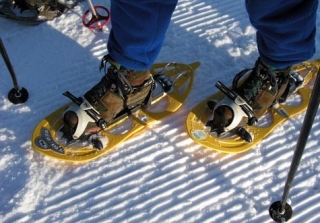 Faire de la raquettes a neige autour de Mieussy